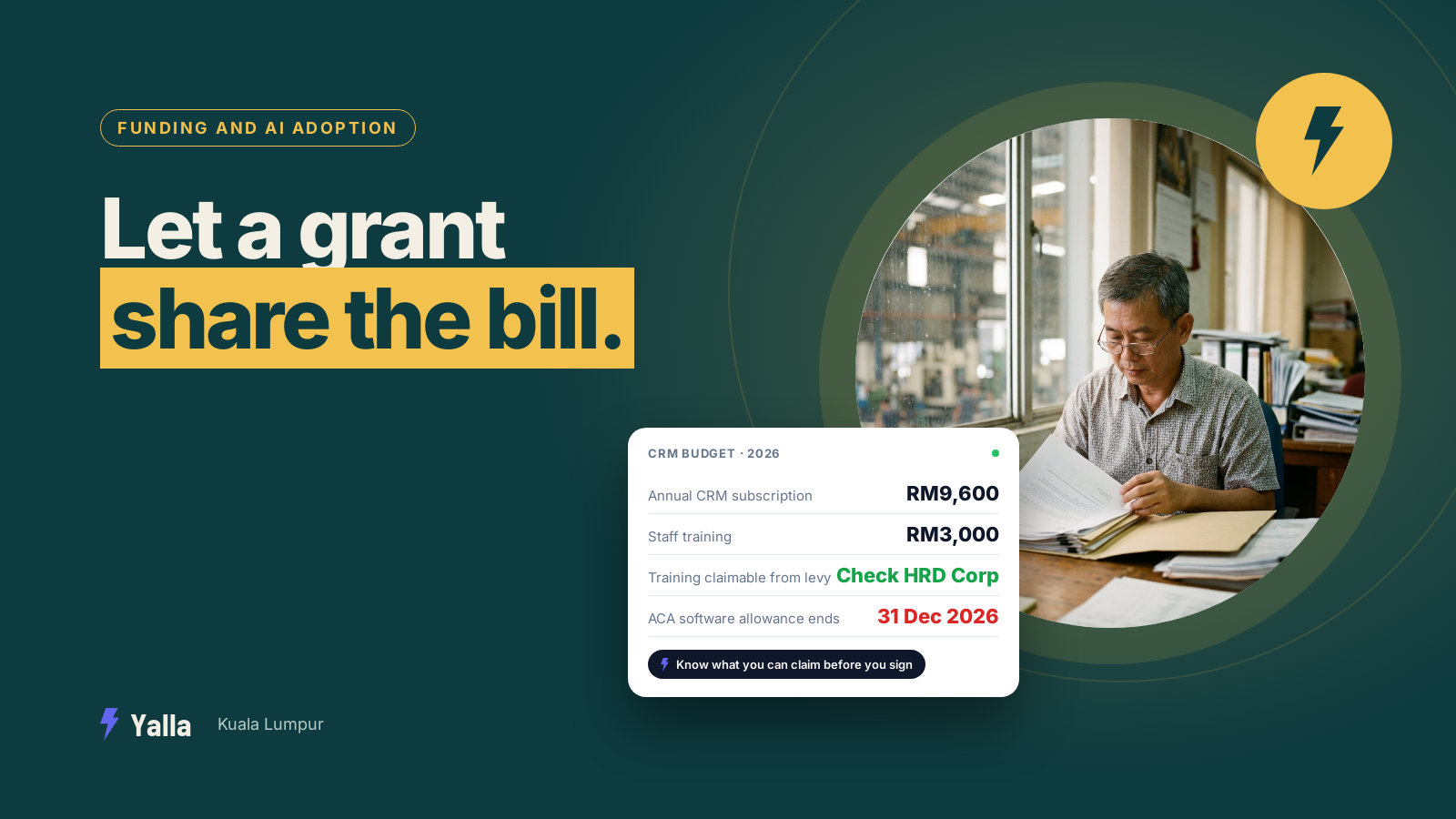 Can a Grant Pay for Your CRM? What Malaysian Businesses Can Claim in 2026