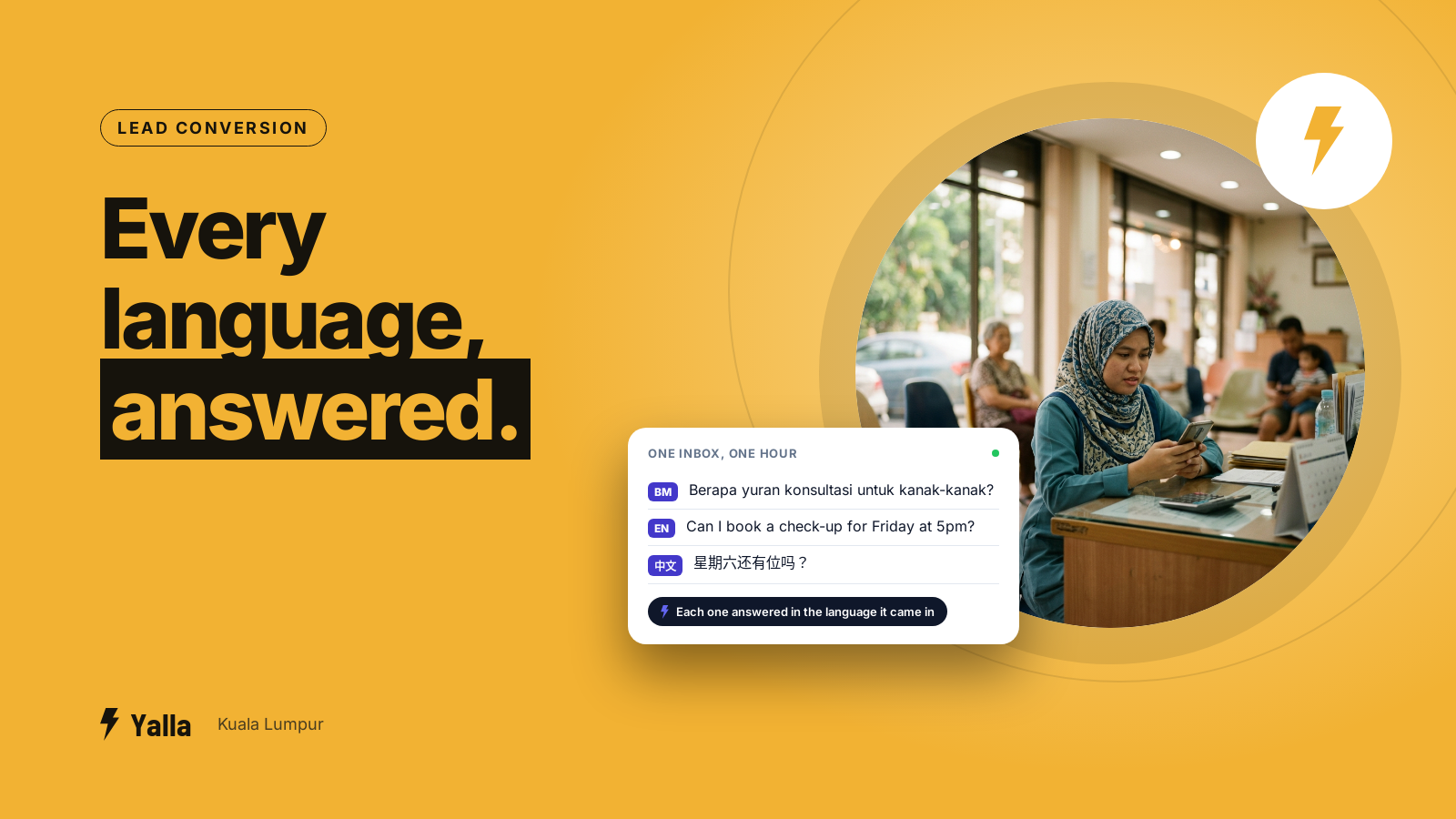 Your KL Enquiries Arrive in Malay, English and Chinese. Which Ones Go Unanswered?