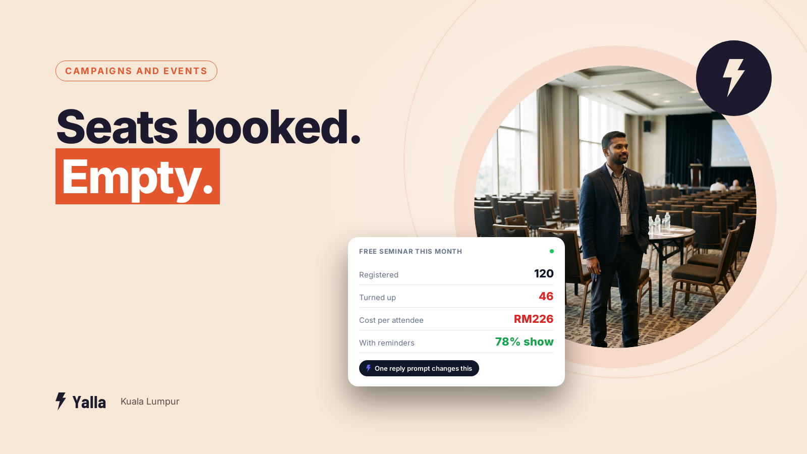 How to Reduce Event No-Shows for KL Seminars and Launches
