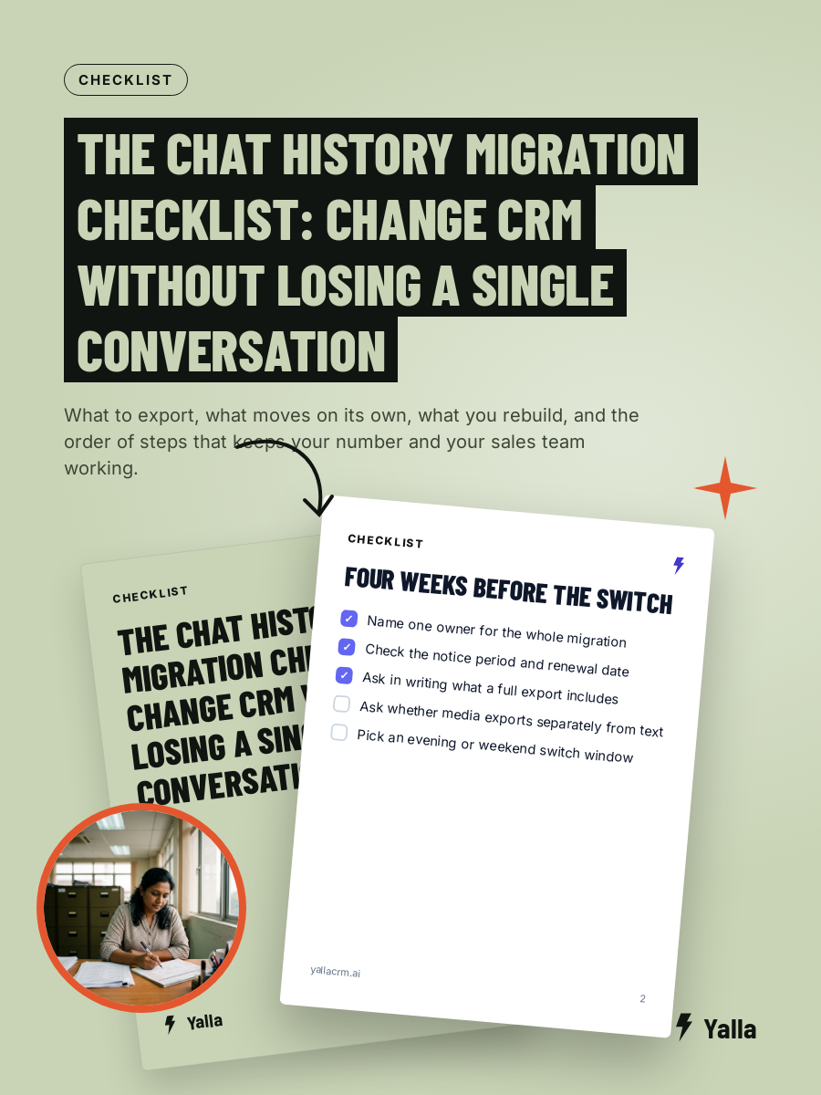 The Chat History Migration Checklist: Change CRM Without Losing a Single Conversation