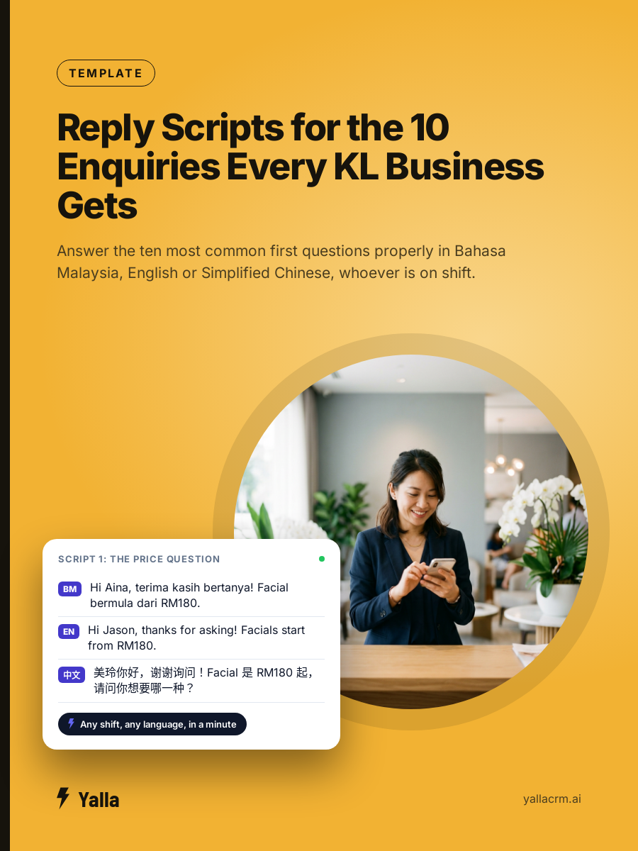 Reply Scripts for the 10 Enquiries Every KL Business Gets