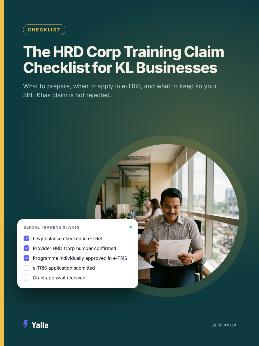 The HRD Corp Training Claim Checklist for KL Businesses