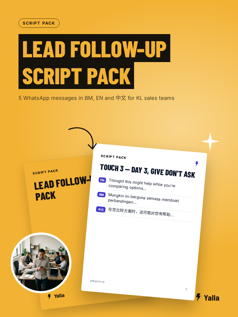 The Lead Follow-Up Script Pack: Five WhatsApp Messages for KL Sales Teams