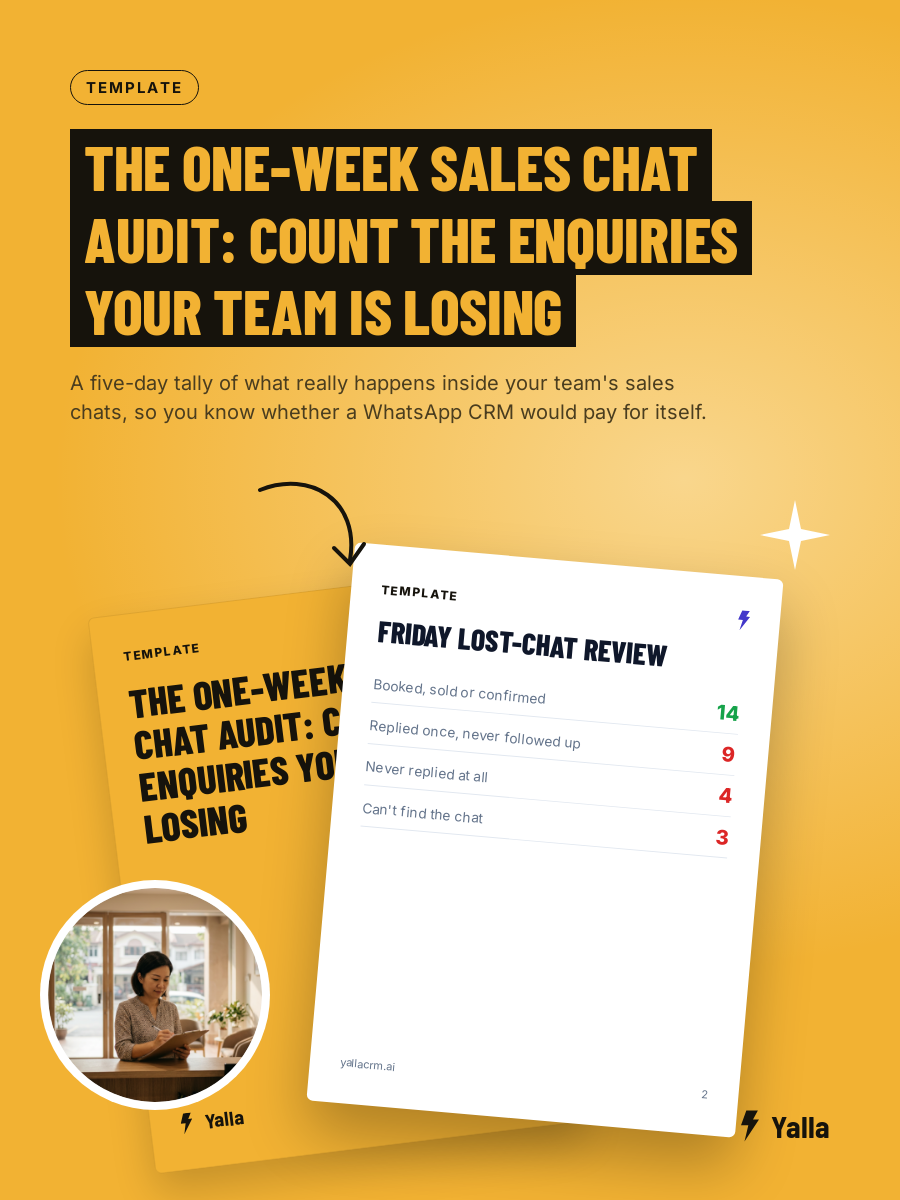 The One-Week Sales Chat Audit: Count the Enquiries Your Team Is Losing
