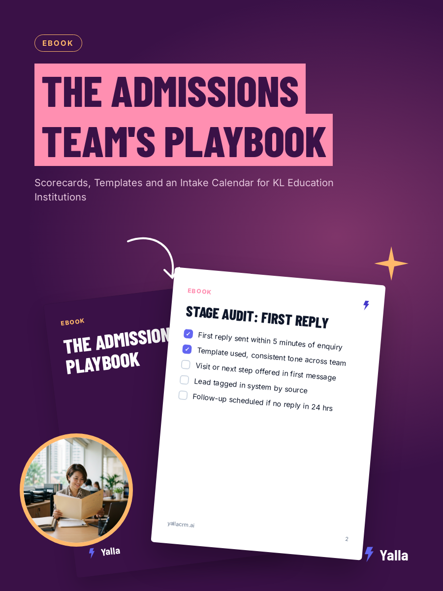 The Admissions Team’s Playbook cover