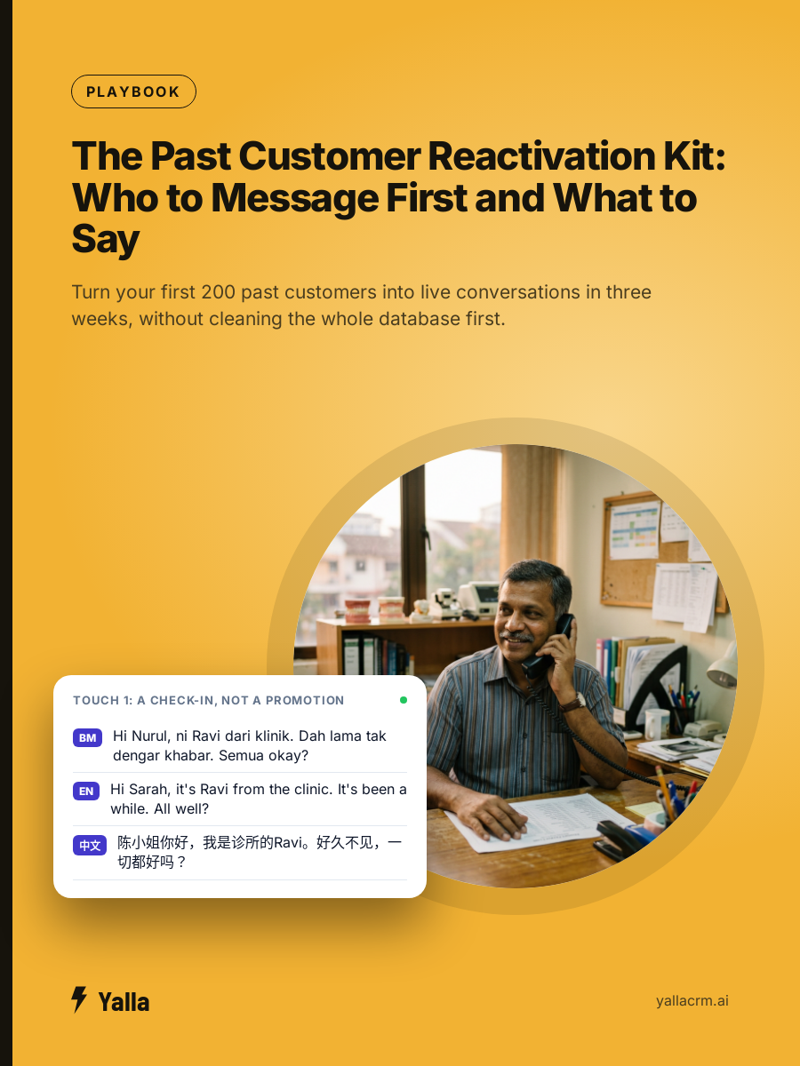 The Past Customer Reactivation Kit: Who to Message First and What to Say