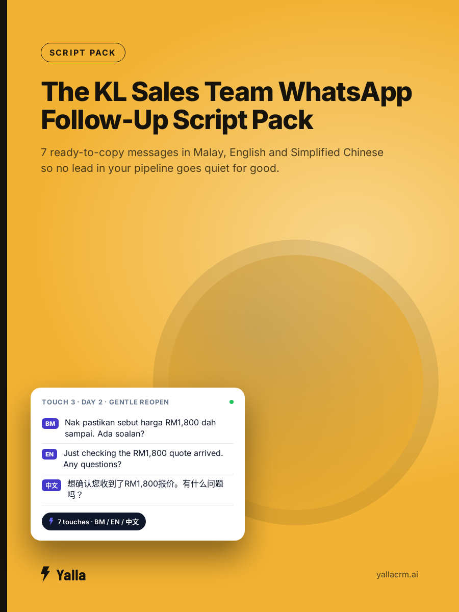 The KL Sales Team WhatsApp Follow-Up Script Pack