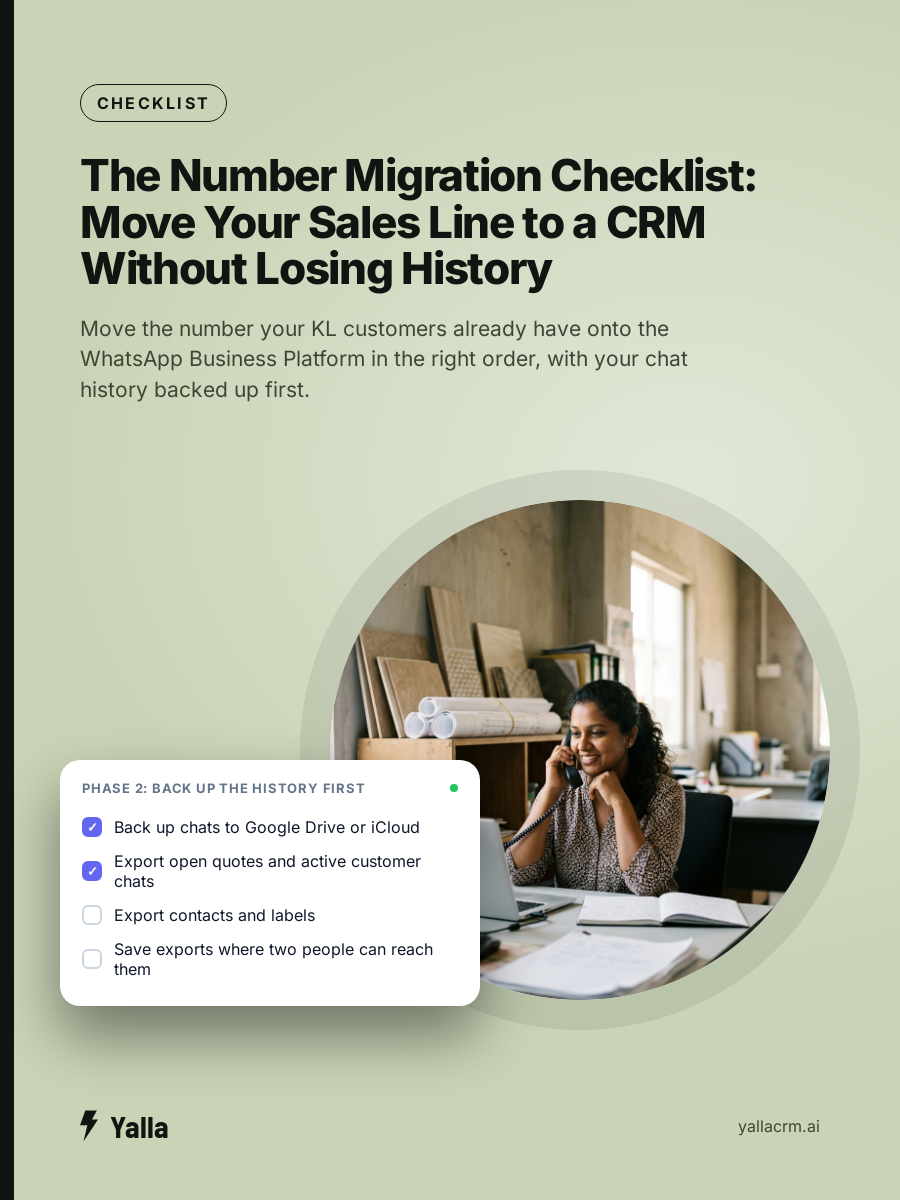 The Number Migration Checklist: Move Your Sales Line to a CRM Without Losing History